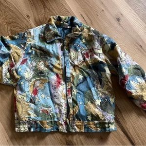 Vintage Fuda 100% silk jacket size 6 kids